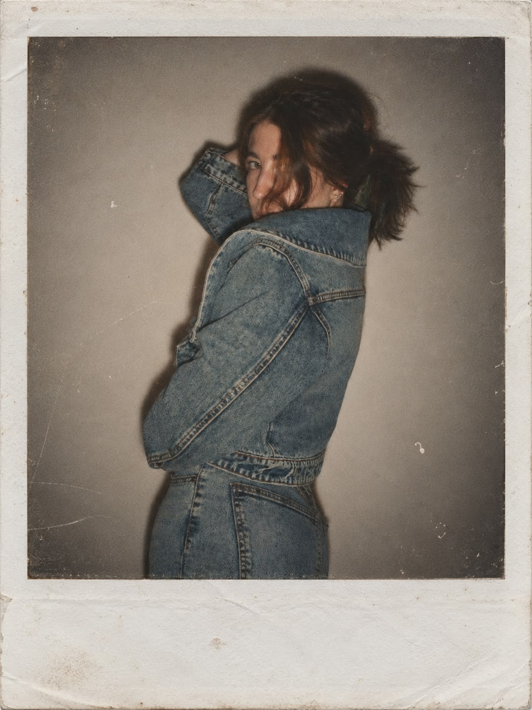 Naomi Fox polaroid in denim